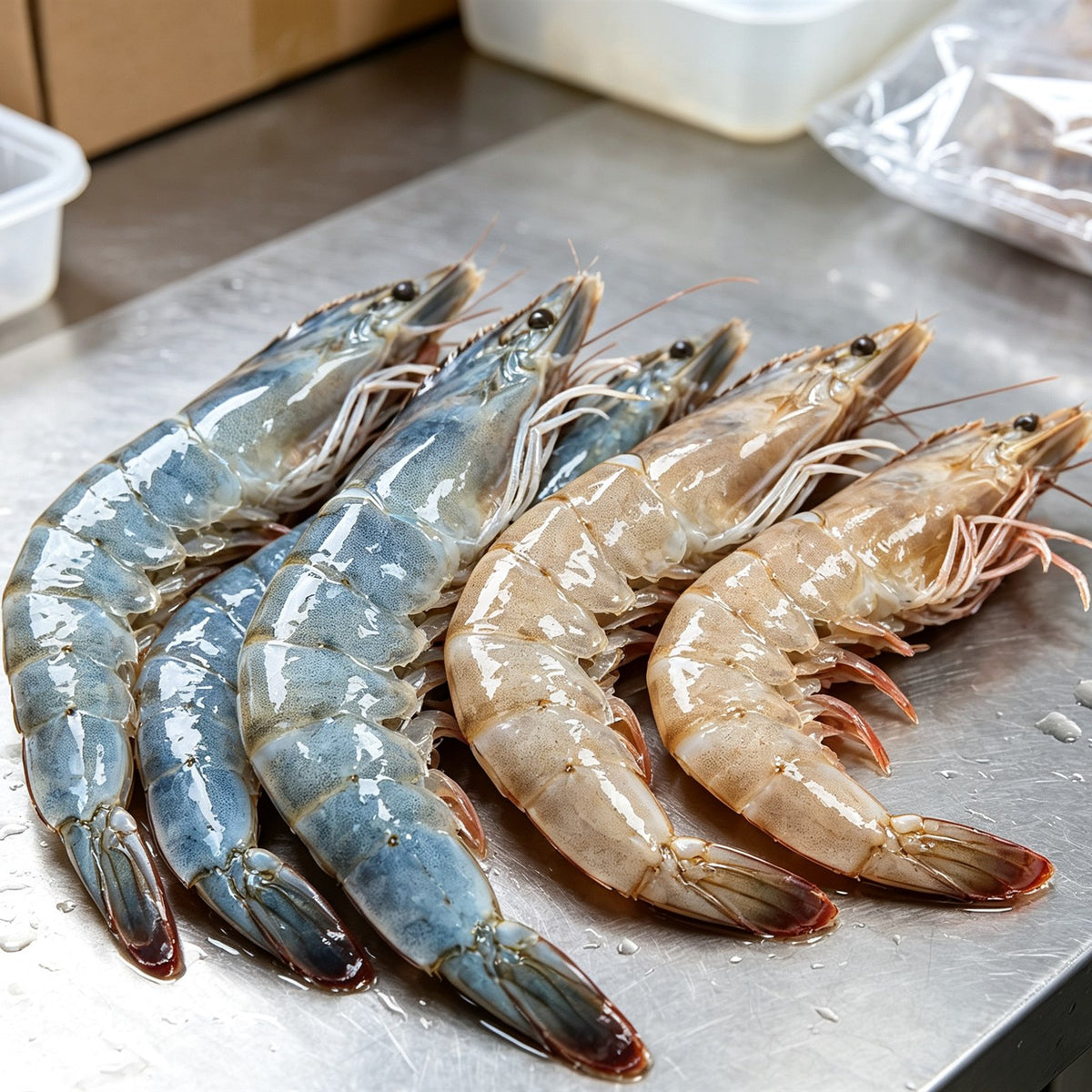 Fresh Raw Jumbo Prawns Shell On